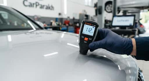 Ultrasonic paint thickness meter